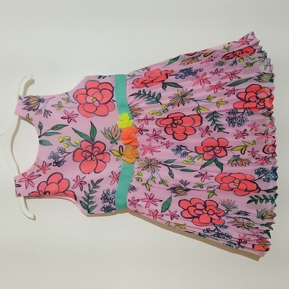 NWT Cat & Jack Pink Floral Dress and Bottom Set Size 18M - Picture 2 of 11